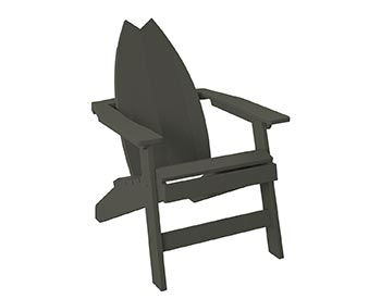 Poly Lumber Bayside Surfboard Adirondack Chair