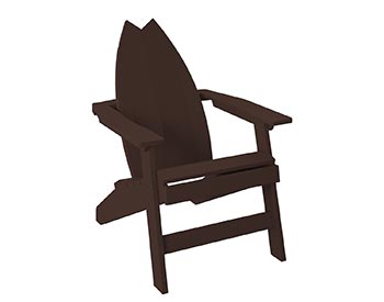Poly Lumber Bayside Surfboard Adirondack Chair
