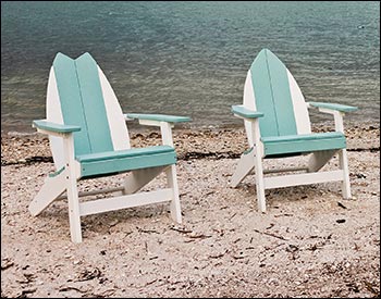 Poly Lumber Bayside Surfboard Adirondack Chair
