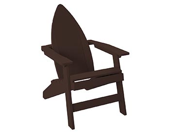 Poly Lumber Bayside Surfboard Adirondack Chair