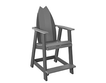 Poly Lumber Bayside Surfboard Balcony Chair