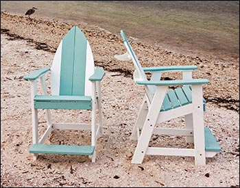 Poly Lumber Bayside Surfboard Balcony Chair