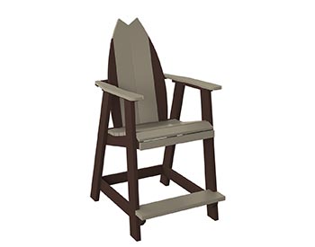 Poly Lumber Bayside Surfboard Balcony Chair