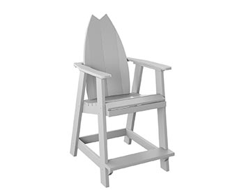 Poly Lumber Bayside Surfboard Balcony Chair