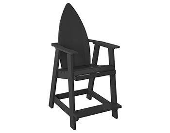 Poly Lumber Bayside Surfboard Balcony Chair