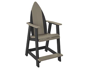 Poly Lumber Bayside Surfboard Balcony Chair