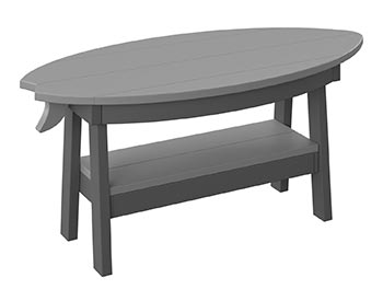 Poly Lumber Bayside Surfboard Coffee Table