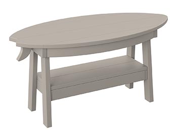 Poly Lumber Bayside Surfboard Coffee Table