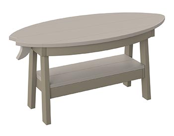 Poly Lumber Bayside Surfboard Coffee Table