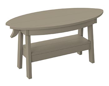 Poly Lumber Bayside Surfboard Coffee Table