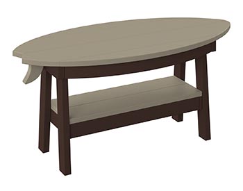 Poly Lumber Bayside Surfboard Coffee Table