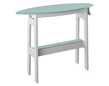 Poly Lumber Bayside Surfboard Bar 48" Table