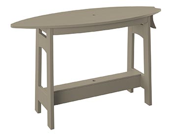 Poly Lumber Bayside Surfboard Bar 48" Table