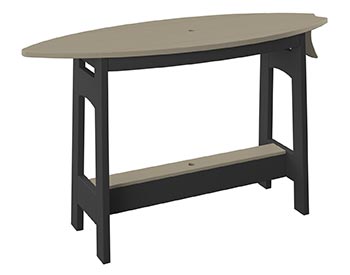 Poly Lumber Bayside Surfboard Bar 48" Table