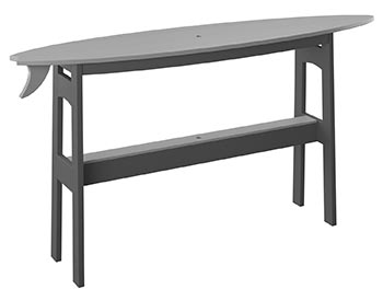 Poly Lumber Bayside Surfboard Bar 72" Table