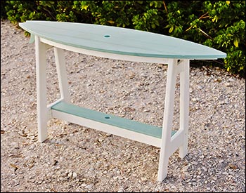 Poly Lumber Bayside Surfboard Bar 72" Table