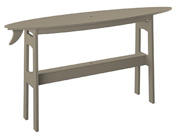 Poly Lumber Bayside Surfboard Bar 72" Table