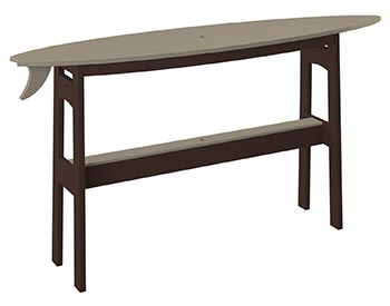 Poly Lumber Bayside Surfboard Bar 72" Table