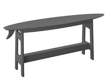 Poly Lumber Bayside Surfboard Bar 72" Table