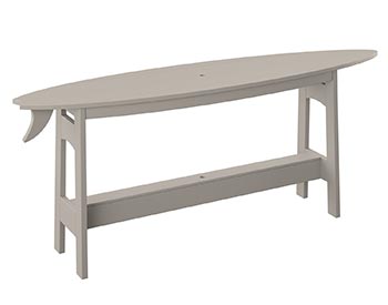 Poly Lumber Bayside Surfboard Bar 72" Table