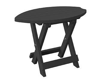 Poly Lumber Bayside Folding Surfboard End Table