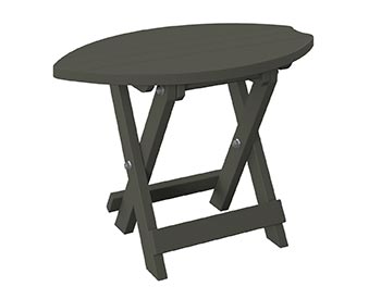 Poly Lumber Bayside Folding Surfboard End Table