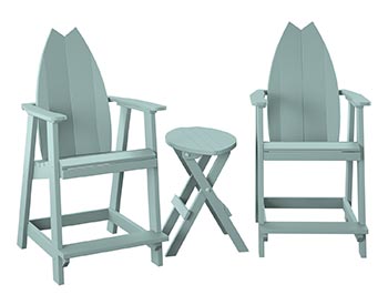 Poly Lumber Bayside Surfboard Balcony Set