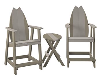 Poly Lumber Bayside Surfboard Balcony Set