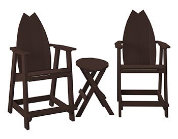 Poly Lumber Bayside Surfboard Balcony Set