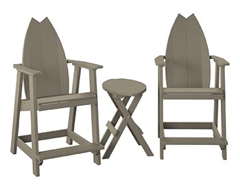 Poly Lumber Bayside Surfboard Balcony Set
