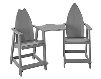 Poly Lumber Bayside Surfboard Tete-a-Tete