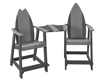 Poly Lumber Bayside Surfboard Tete-a-Tete