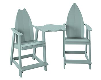 Poly Lumber Bayside Surfboard Tete-a-Tete