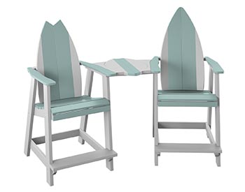 Poly Lumber Bayside Surfboard Tete-a-Tete