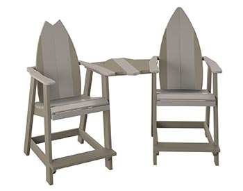 Poly Lumber Bayside Surfboard Tete-a-Tete