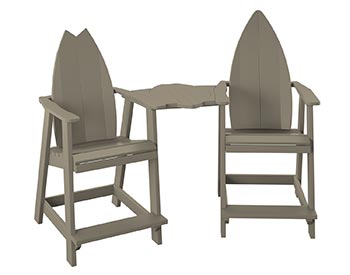 Poly Lumber Bayside Surfboard Tete-a-Tete