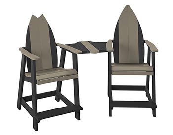 Poly Lumber Bayside Surfboard Tete-a-Tete