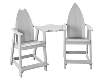 Poly Lumber Bayside Surfboard Tete-a-Tete