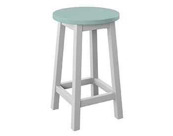 Poly Lumber Bayside Round Bar Stool