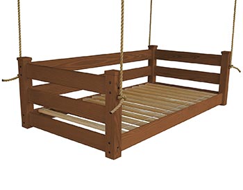 Southern Yellow Pine Modern Swingbed w/ Rope