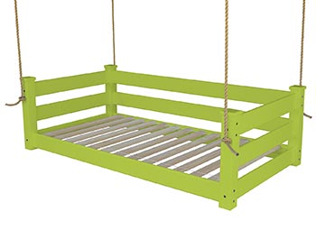 Southern Yellow Pine Modern Swingbed w/ Rope