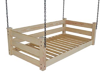 Southern Yellow Pine Modern Swingbed w/ Chain