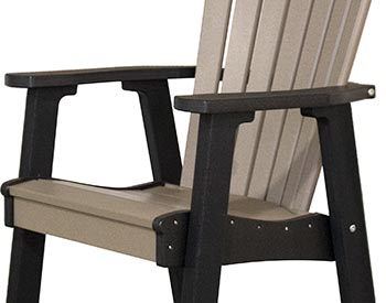 Poly Lumber Adirondack Bar Chair