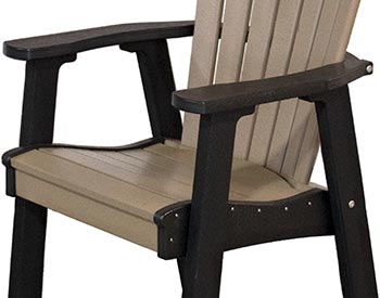 Poly Lumber Adirondack Dining Arm Chair