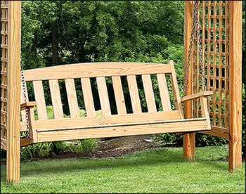 Treated Pine Greenfield Arbor and Swing Set