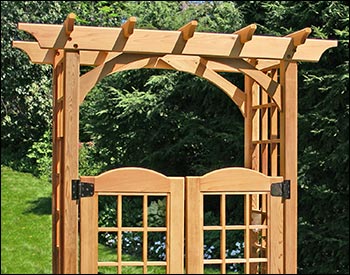 Red Cedar Canterbury Arbor w/Gate