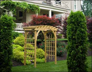 Treated Pine Palermo Arched Arbor