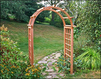 Red Cedar Rose Garden Arch