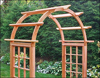 Red Cedar Rose Garden Arch