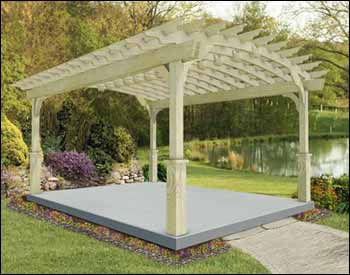 Treated Pine Free Standing Arched Pergolas